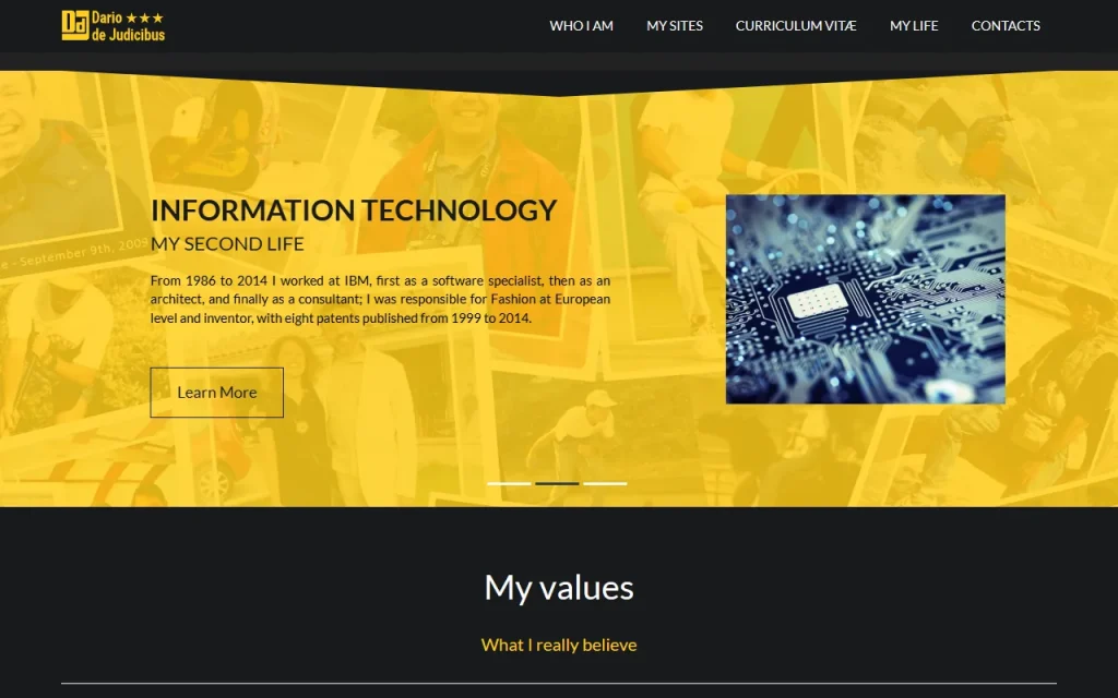 Home page del sito Portale