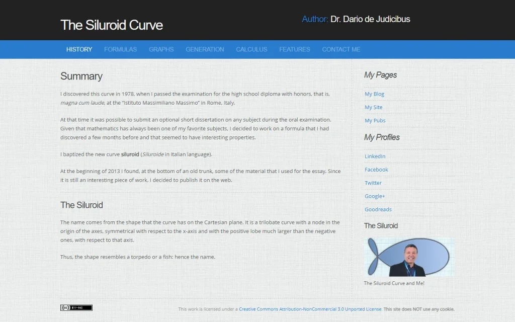 Home page del sito Siluroide